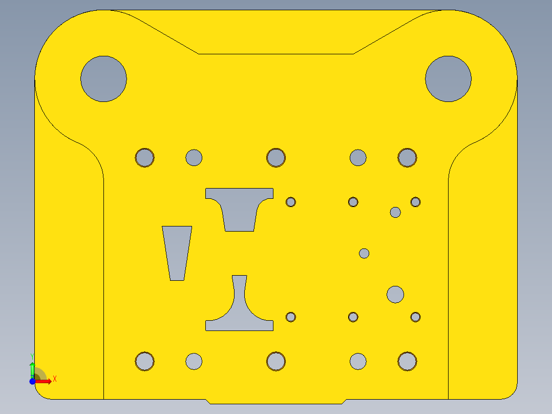 吊扣级进模设计（CAD图+UG三维+说明书+工作动画）前视图