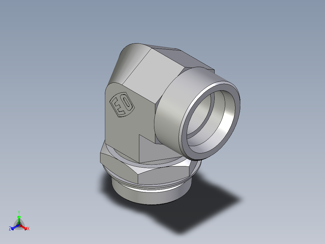 卡套式工业通用硬管接头EO_Adjustable_Locknut_elbow_WEE38SROMDCF