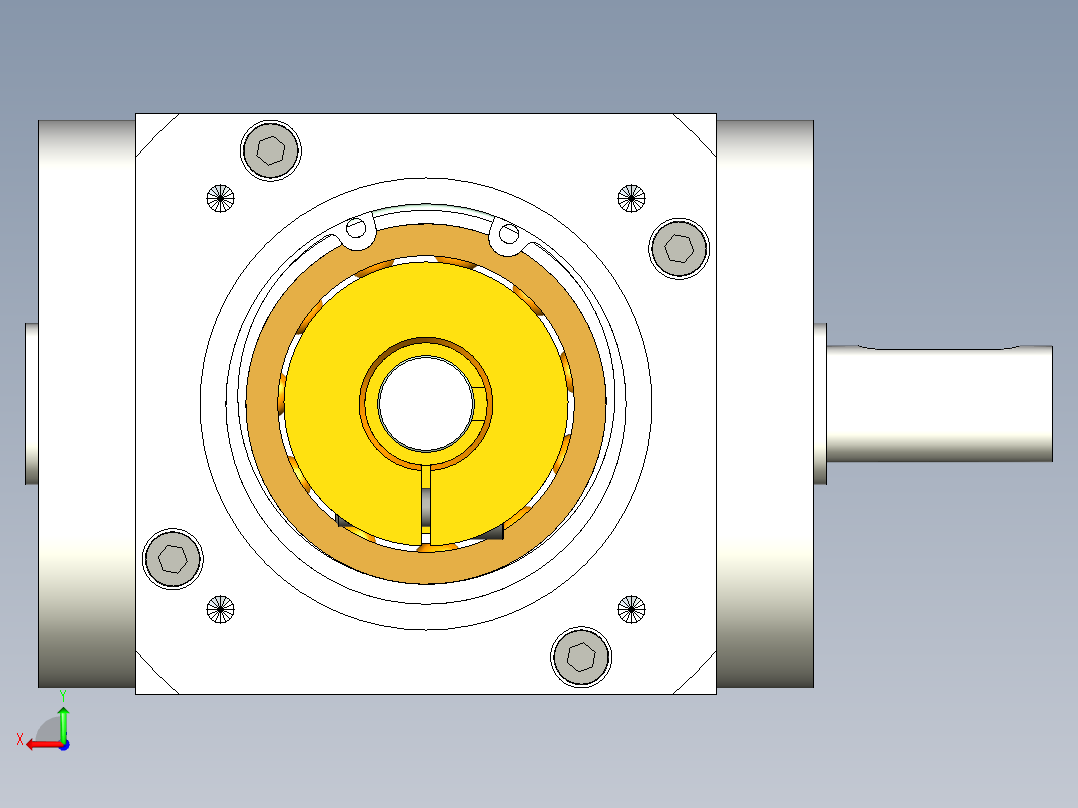 换向器PW90单轴 PGH90-L2 19-70-90-M6.stp后视图