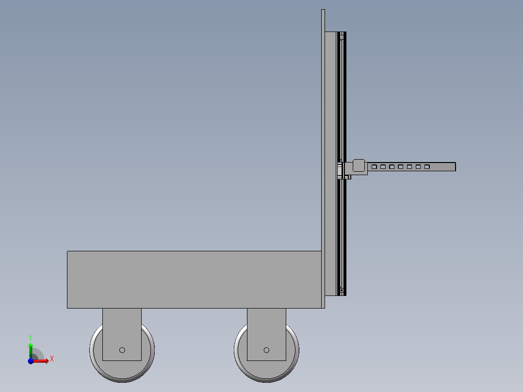 物流机器车前视图