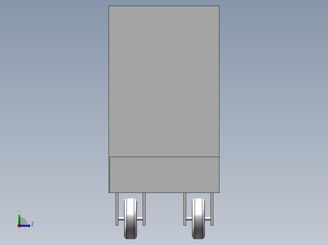 物流机器车左视图