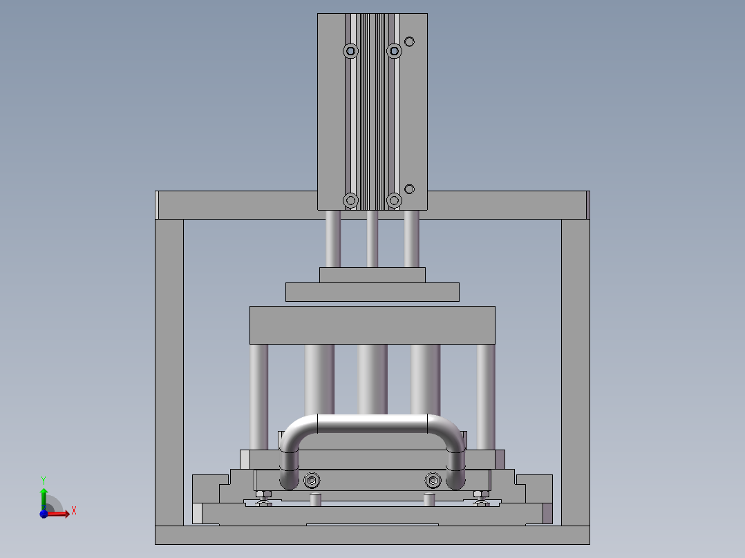 电路板切断设备前视图