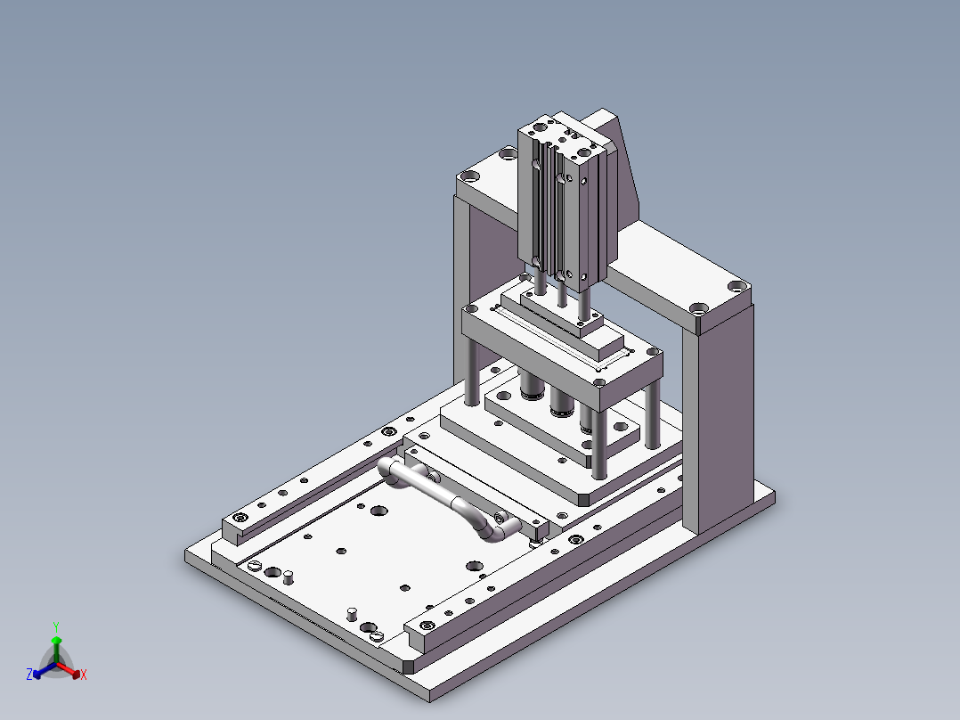 电路板切断设备正等轴测图