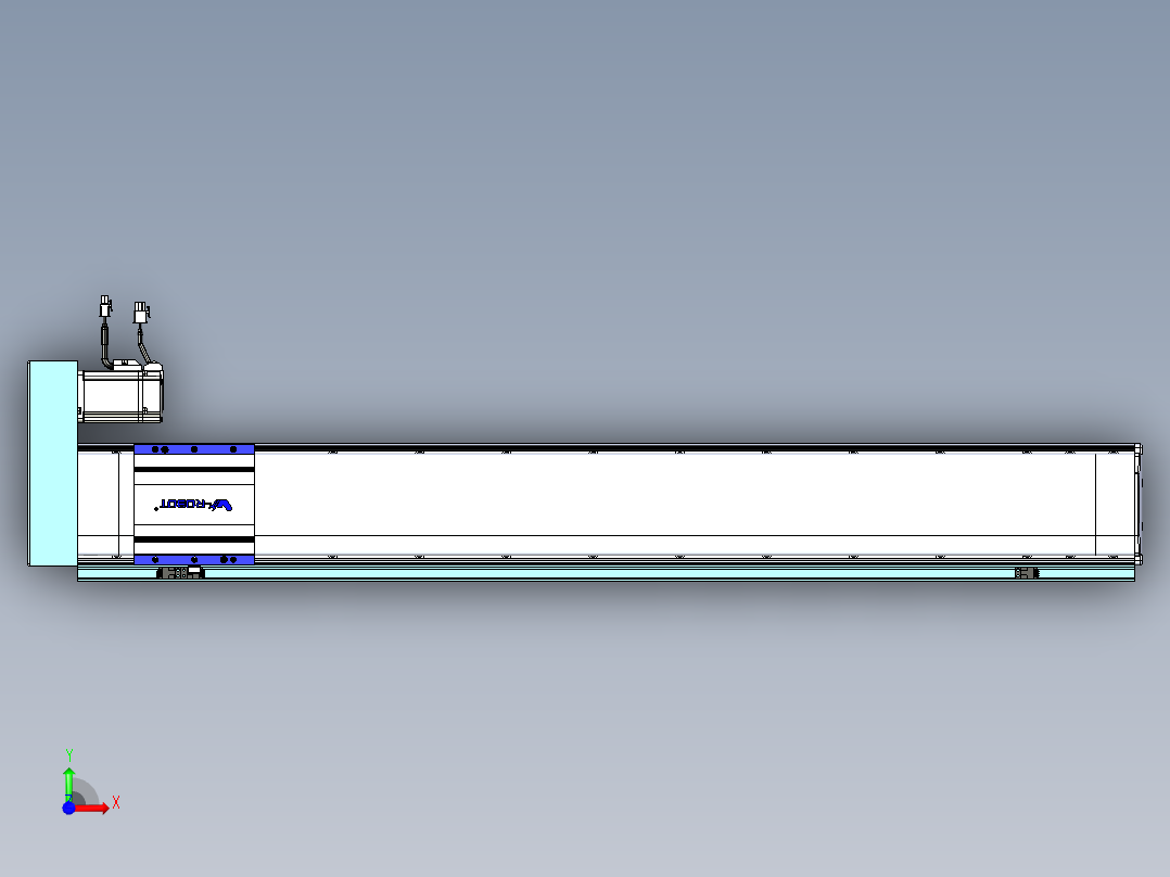 VF丝杆传动-一般环境VF14-Lxx-C-S950-BR-ZP40-C3前视图