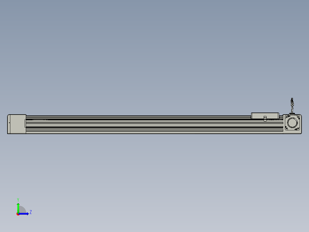 威洛博直线电机模组EB8-L200-S1200-R-P75-MS3左视图