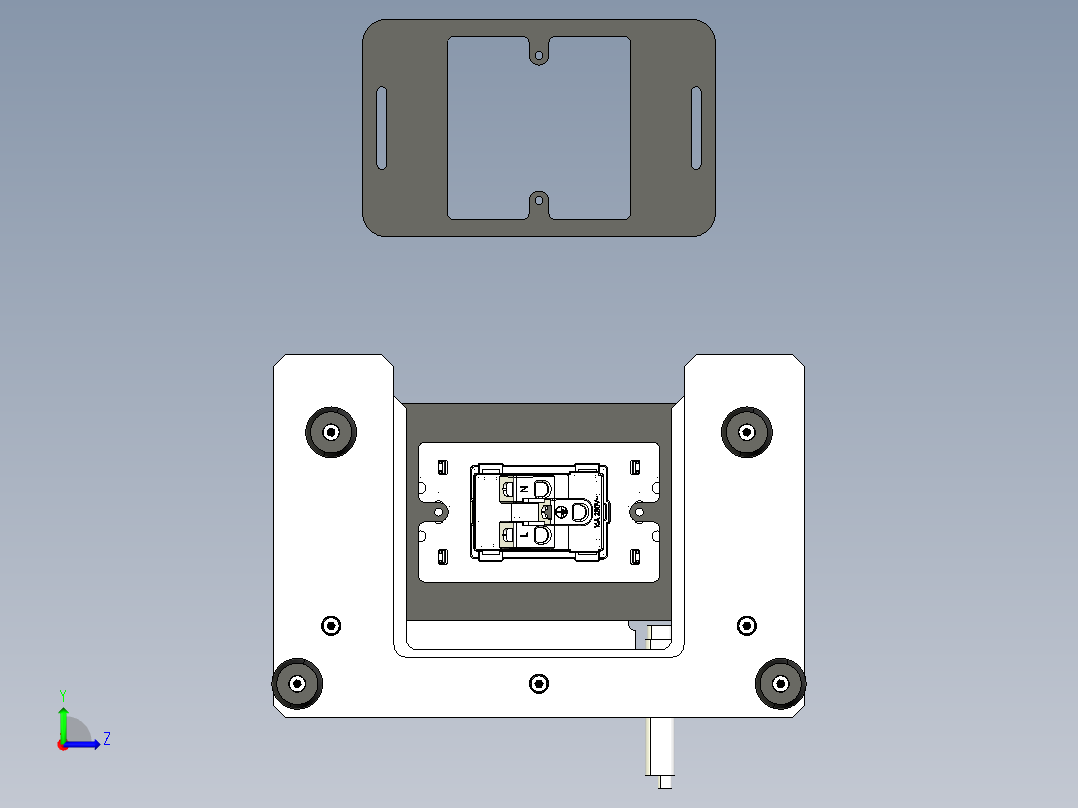 插座耐久试验台step左视图