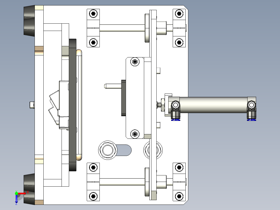 插座耐久试验台step俯视图