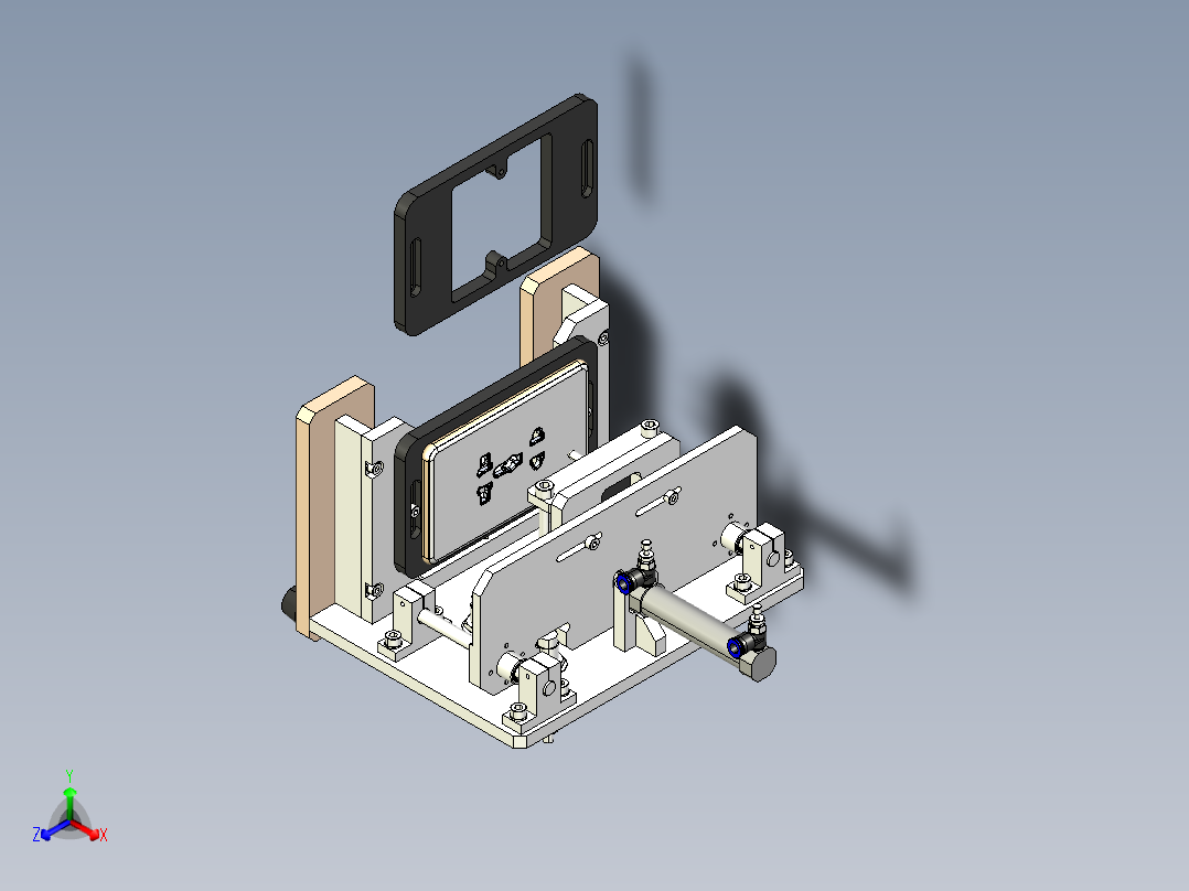 插座耐久试验台step正等轴测图