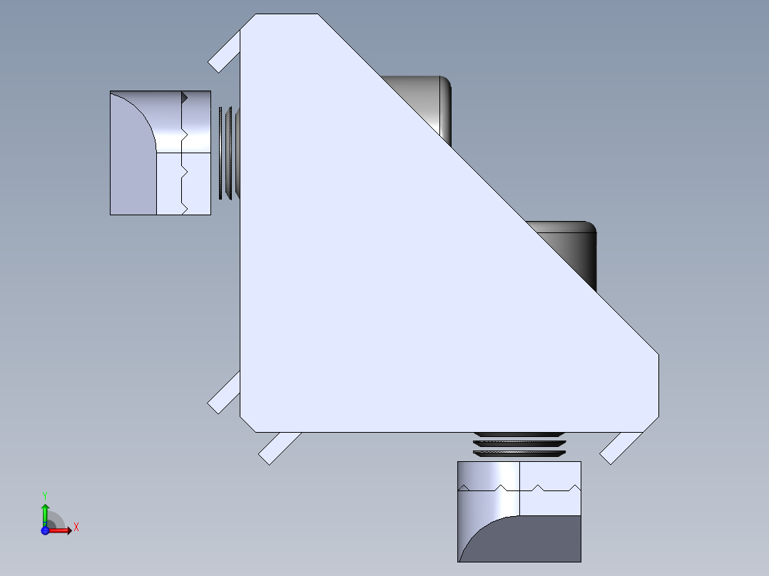 铝型材及其附件3.21.30.3030.STA左视图