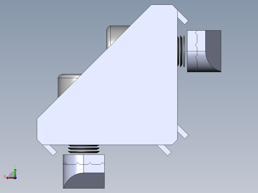 铝型材及其附件3.21.30.3030.STA右视图