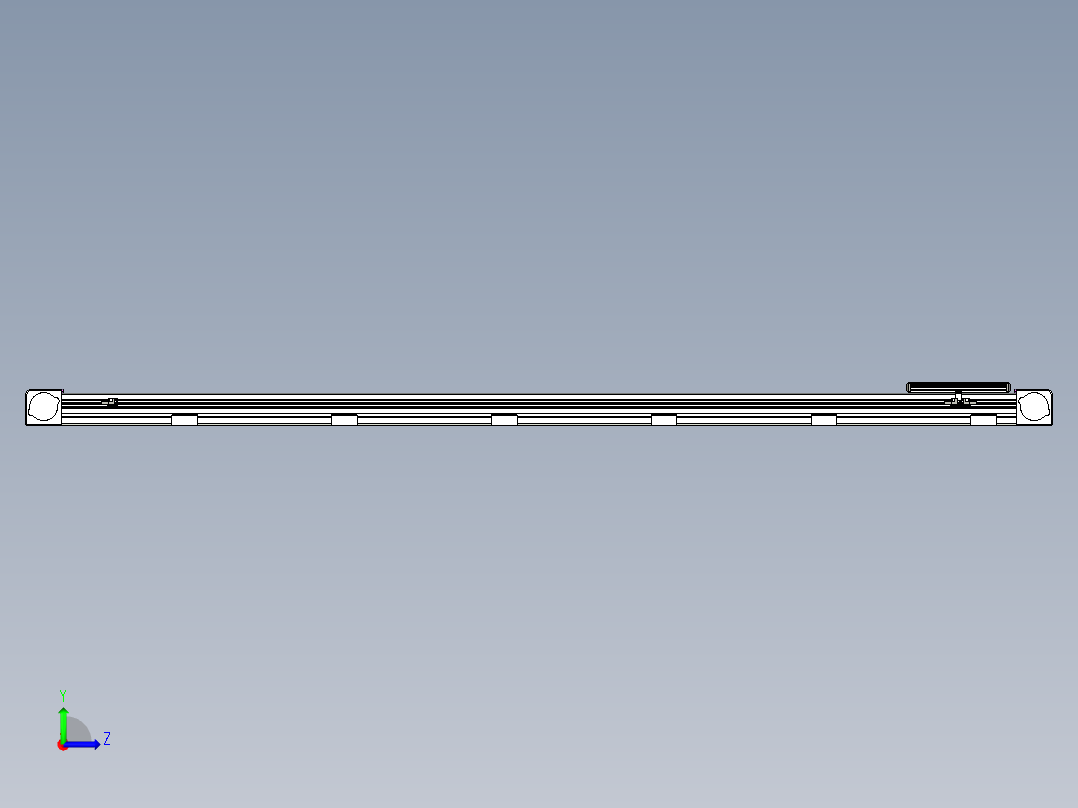 同步带滑台-欧规B8-L176-S2100-L-ZP40-D3-N5左视图