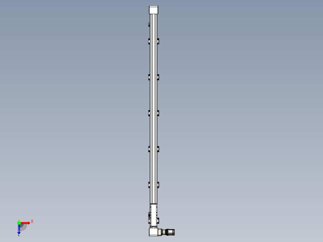 同步带滑台-欧规B8-L176-S2100-L-ZP40-D3-N5俯视图