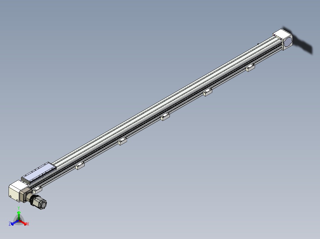 同步带滑台-欧规B8-L176-S2100-L-ZP40-D3-N5正等轴测图