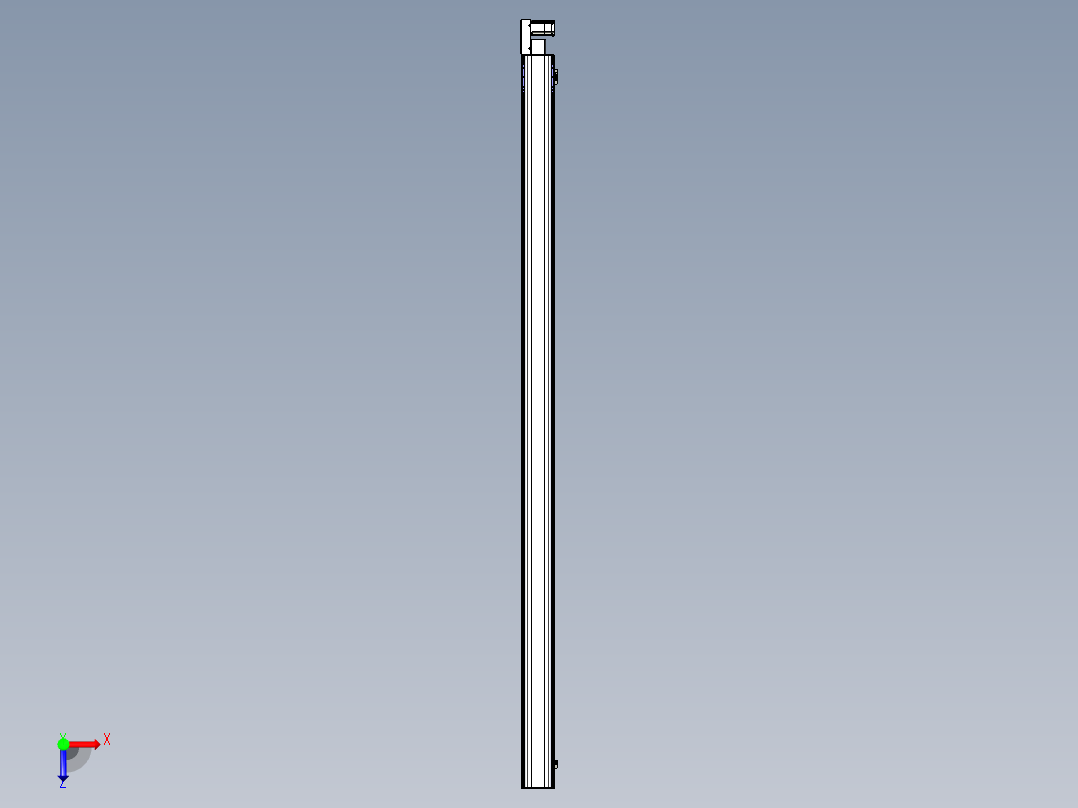 同步带滑台-半封闭B17H-L50-S3600-L-P75-D3俯视图