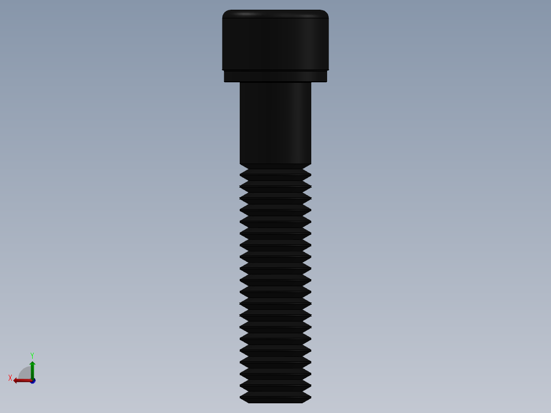 紧固件-0.4375 Socked Head后视图