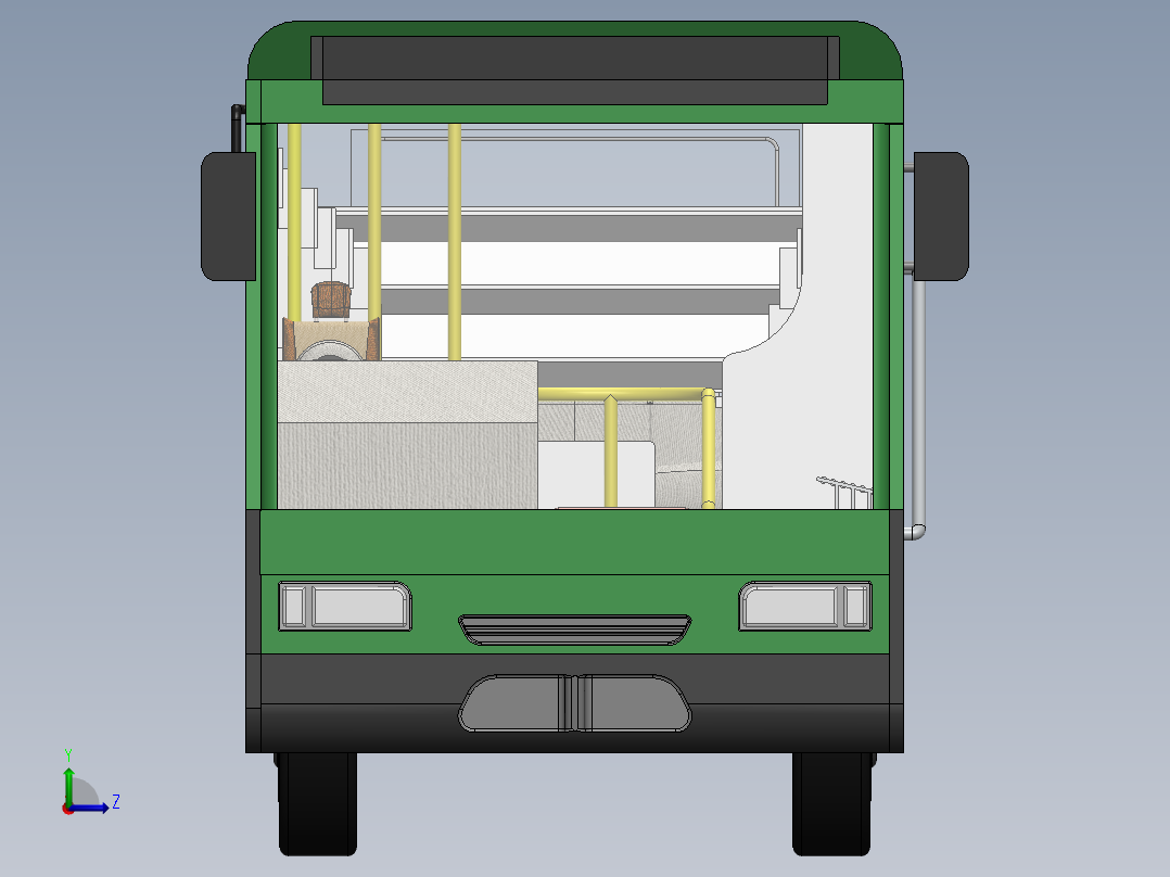Mobile Library图书馆公共汽车左视图