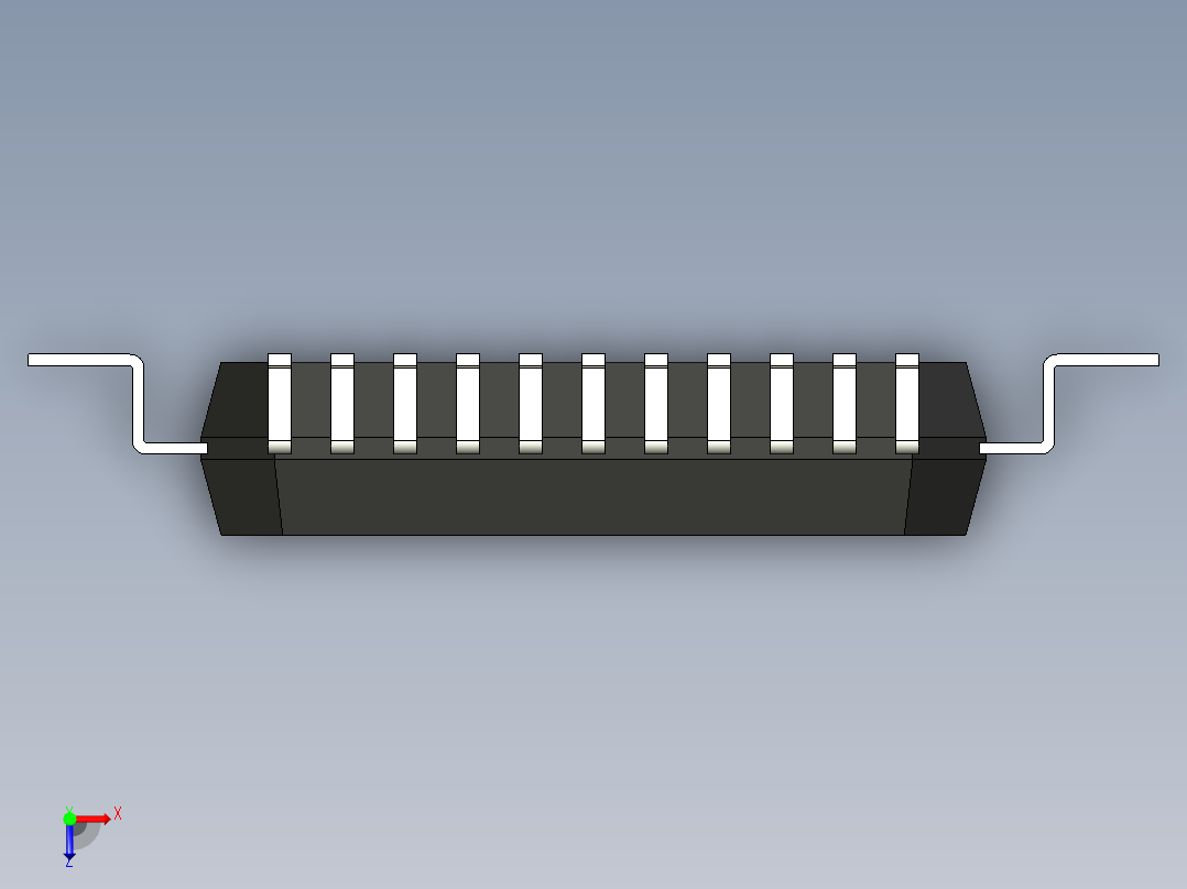 元器件3D封装QFP44_FPT-44P-M11154俯视图