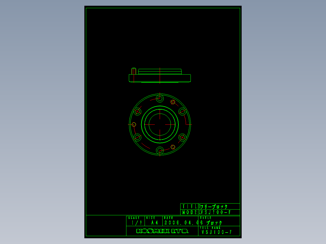 KOSMEKVSJ100-F多系列多零件图纸模型多系列多零件图纸模型