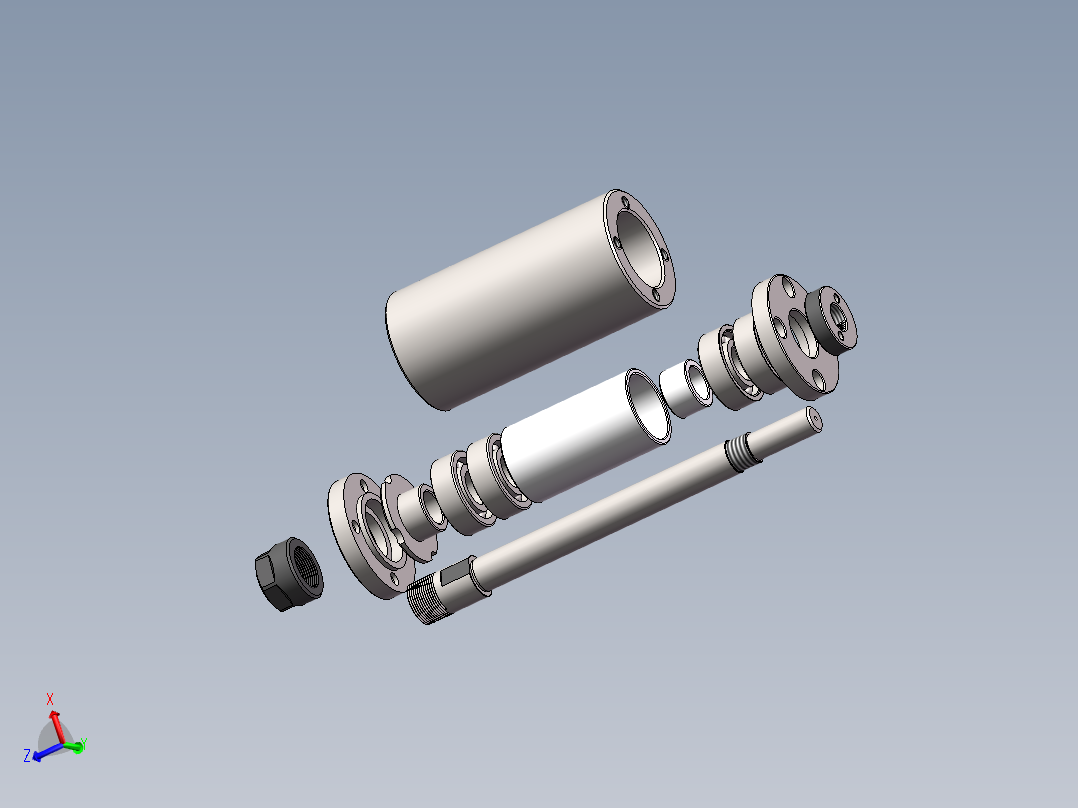 主轴，无动力主轴，400Ｗ伺服主轴