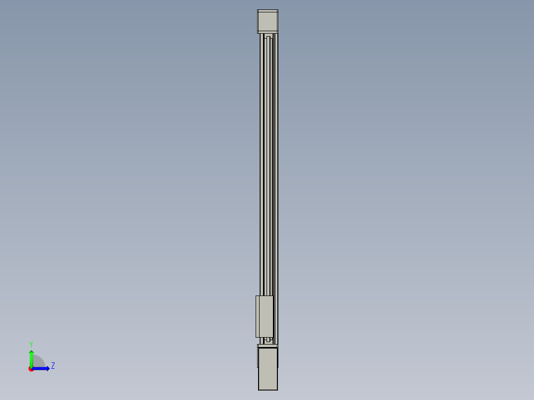 欧规系列-GB8-L96-S1100-BL-P40-MS3左视图