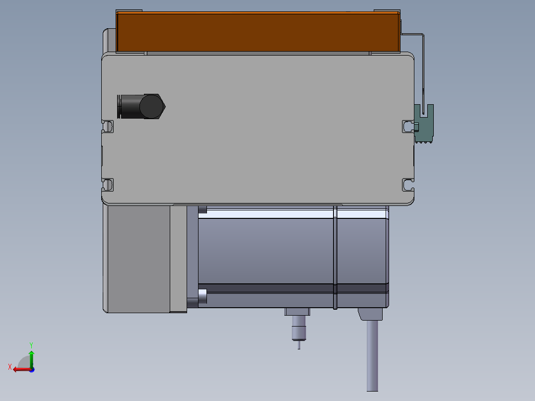 MCB同步带全封闭MCB22-RD-750W后视图