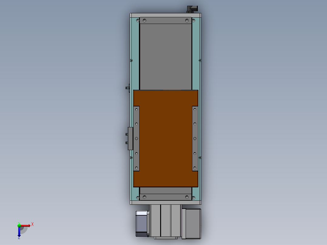 MCB同步带全封闭MCB22-RD-750W俯视图