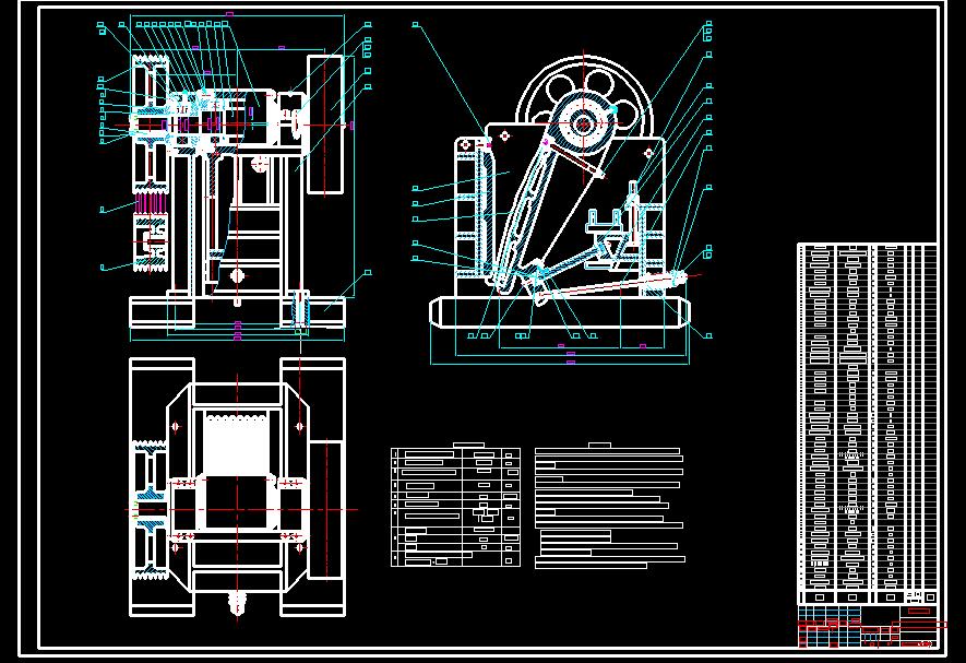 PE250×400复摆式颚式破碎机设计