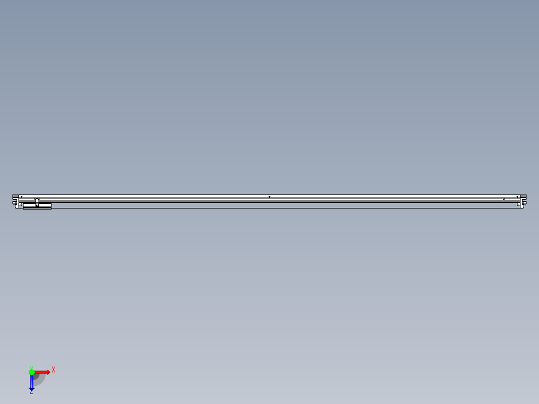 威洛博VL系列直线电机模组-VL14S2-S2650俯视图
