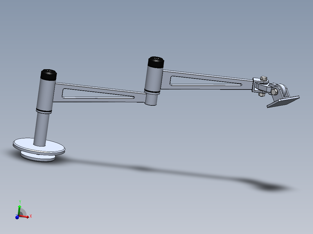 monitor arm<span style='color: red'>显示器</span>伸缩<span style='color: red'>臂</span>支架3D图纸 Solidworks设计