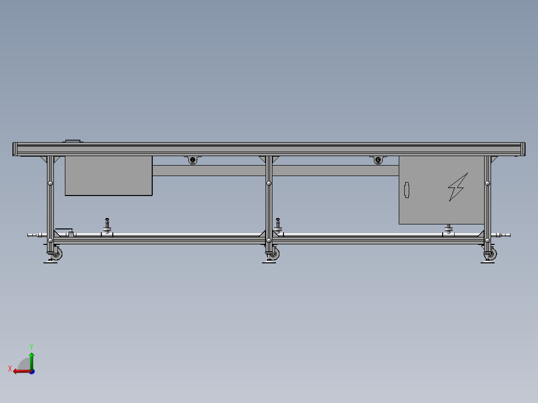 传送带_皮带线后视图