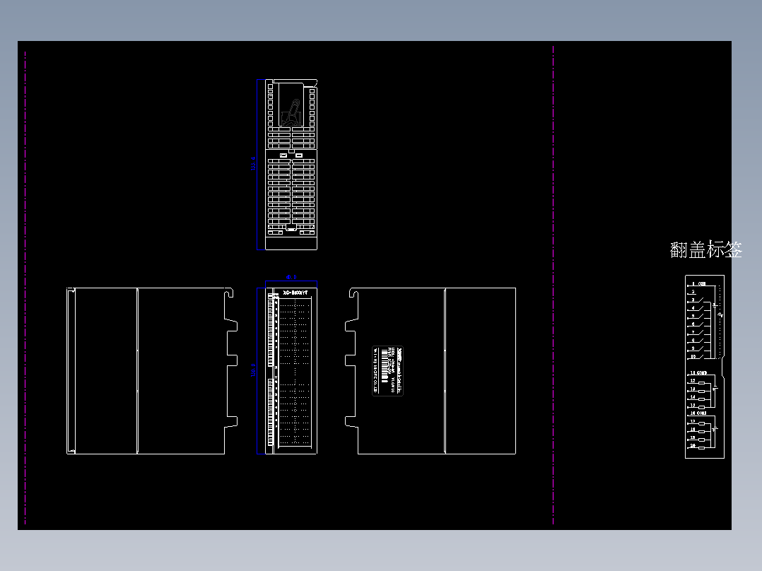 XG-E8X8YT外观尺寸图