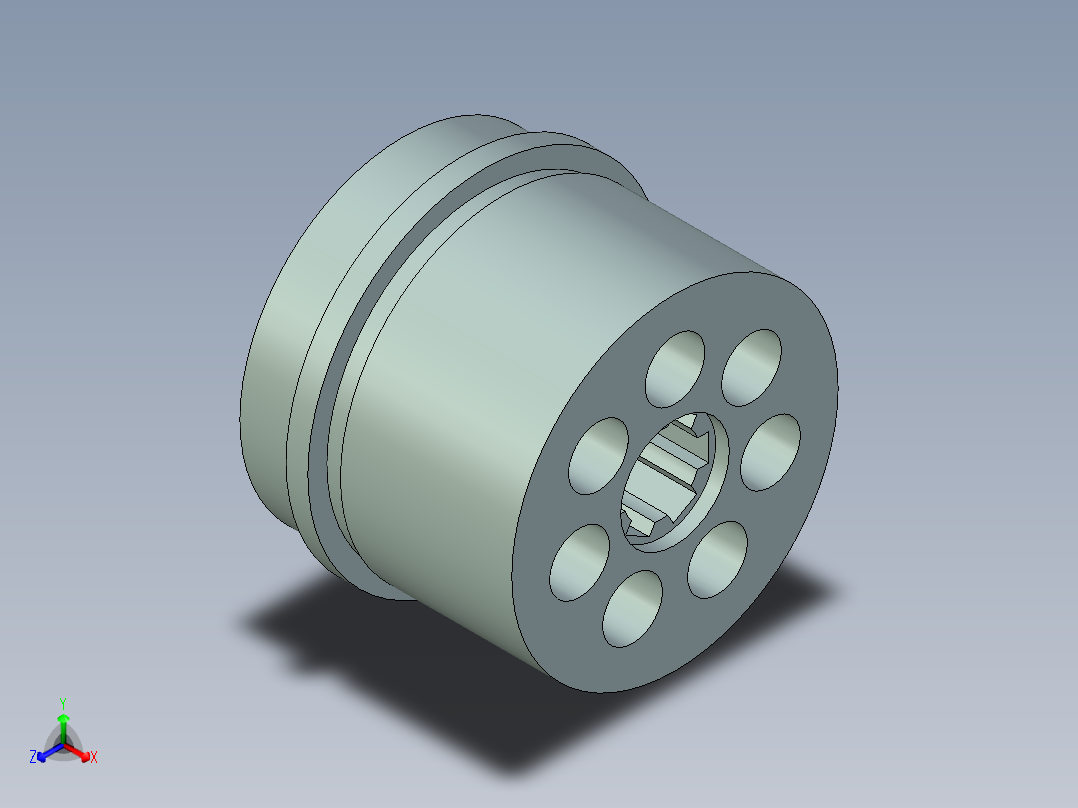P073-斜盘式轴向柱塞泵设计及三维UG建模正等轴测图