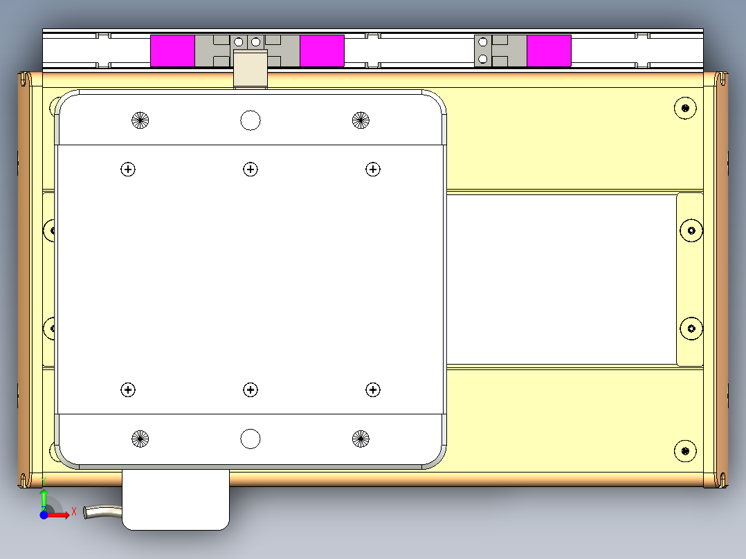 威洛博LC系列3d模型模组LC17E1Y-S100前视图