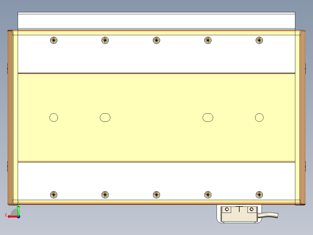 威洛博LC系列3d模型模组LC17E1Y-S100后视图