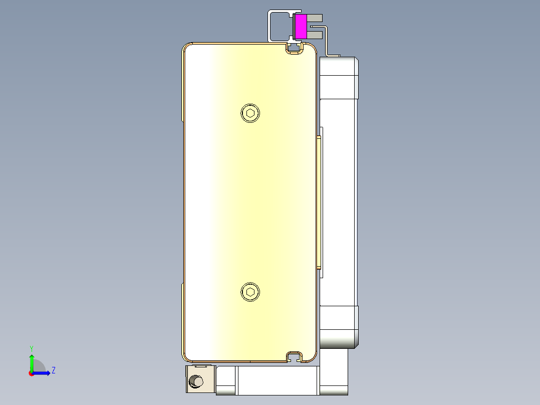 威洛博LC系列3d模型模组LC17E1Y-S100左视图