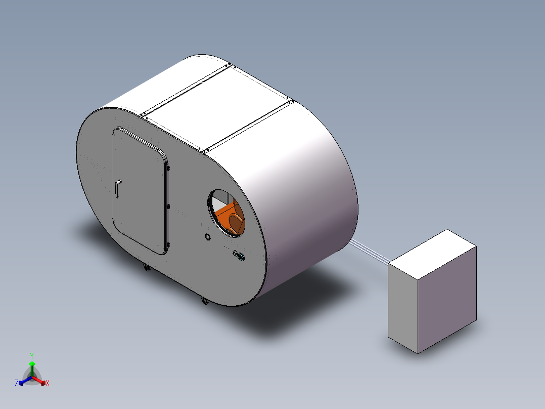 氧舱重新装配体正等轴测图