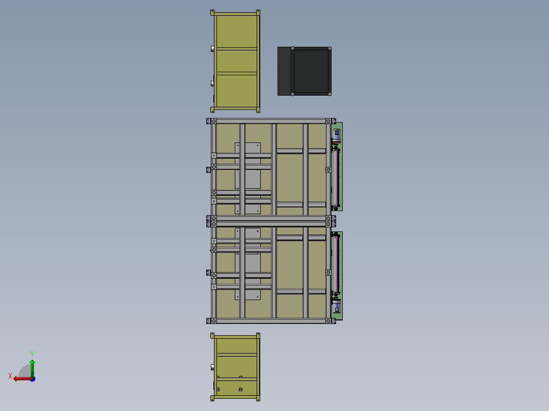 焊接工作站后视图