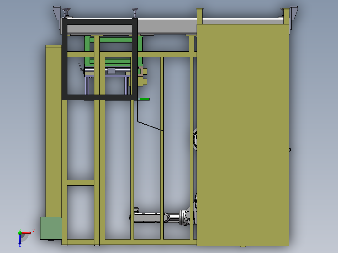 焊接工作站俯视图