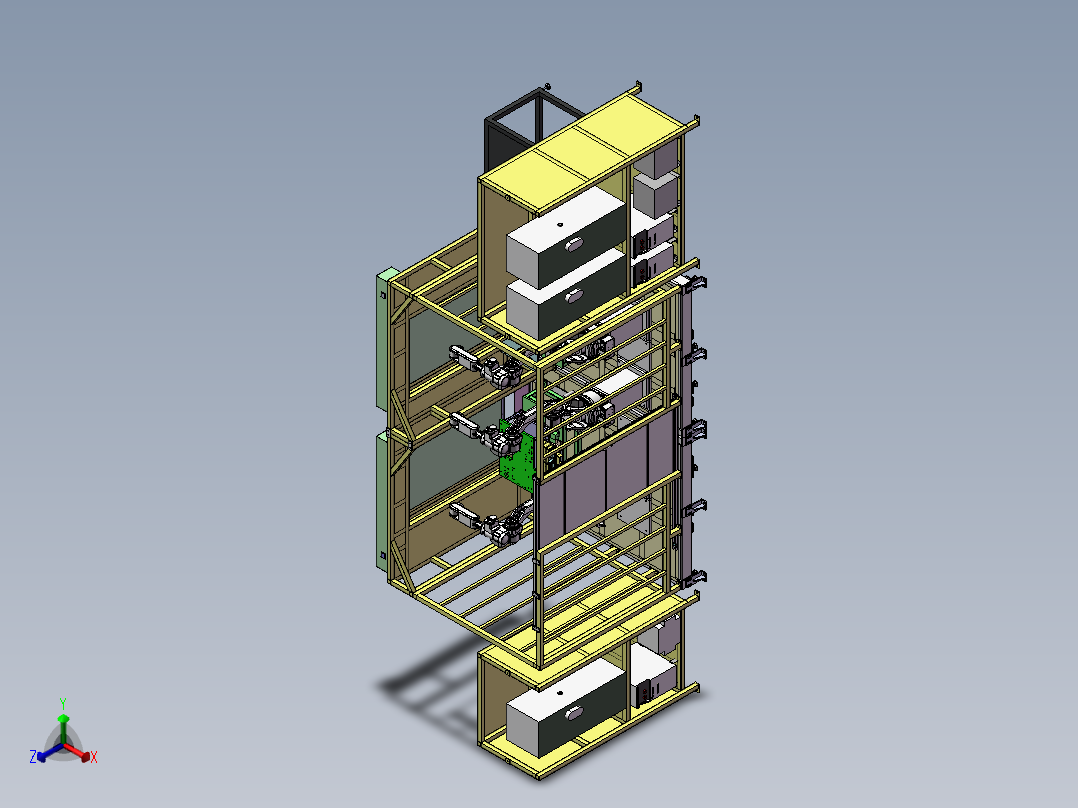 焊接工作站正等轴测图