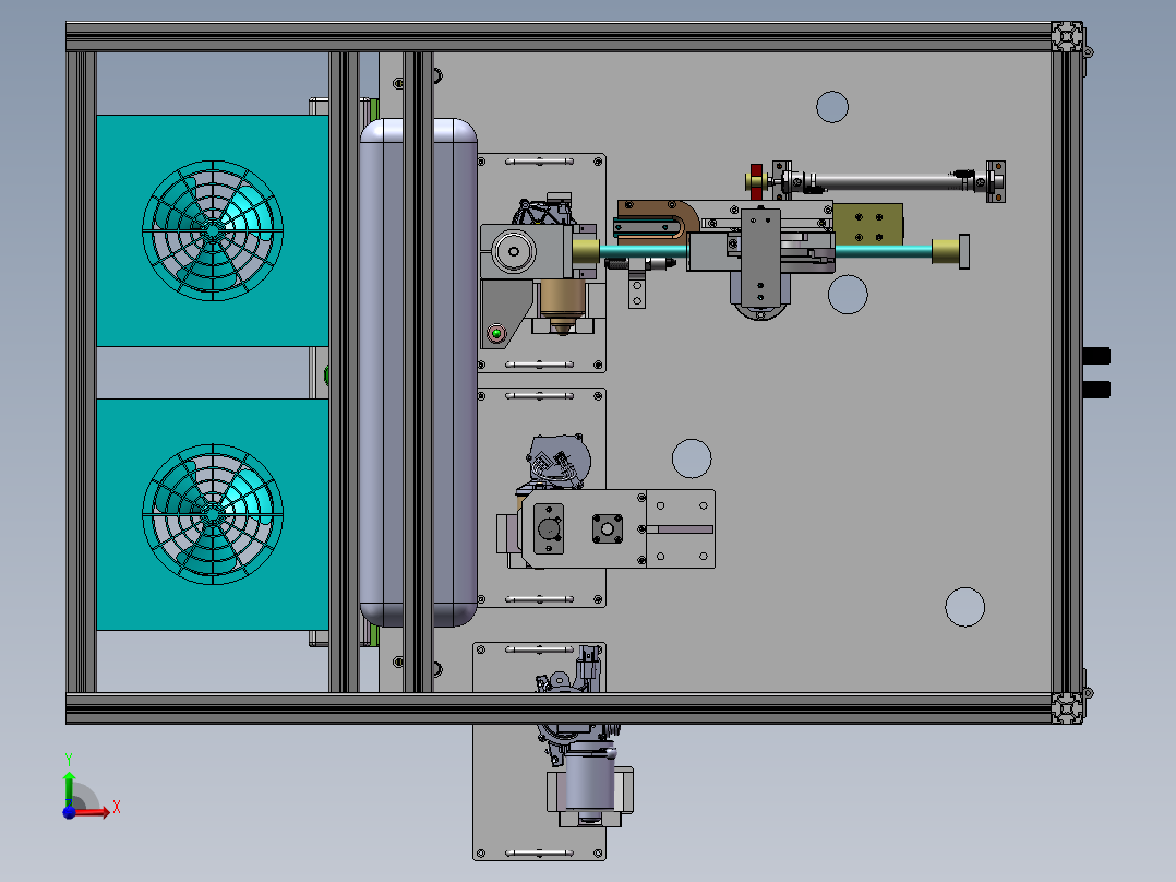 螺母拧紧设备前视图