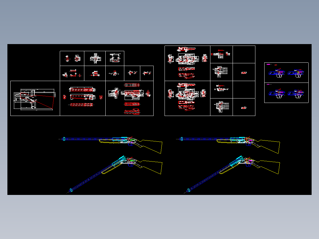 改进式松鼠单管猎枪（加工图纸）（精品全套CAD详细图）
