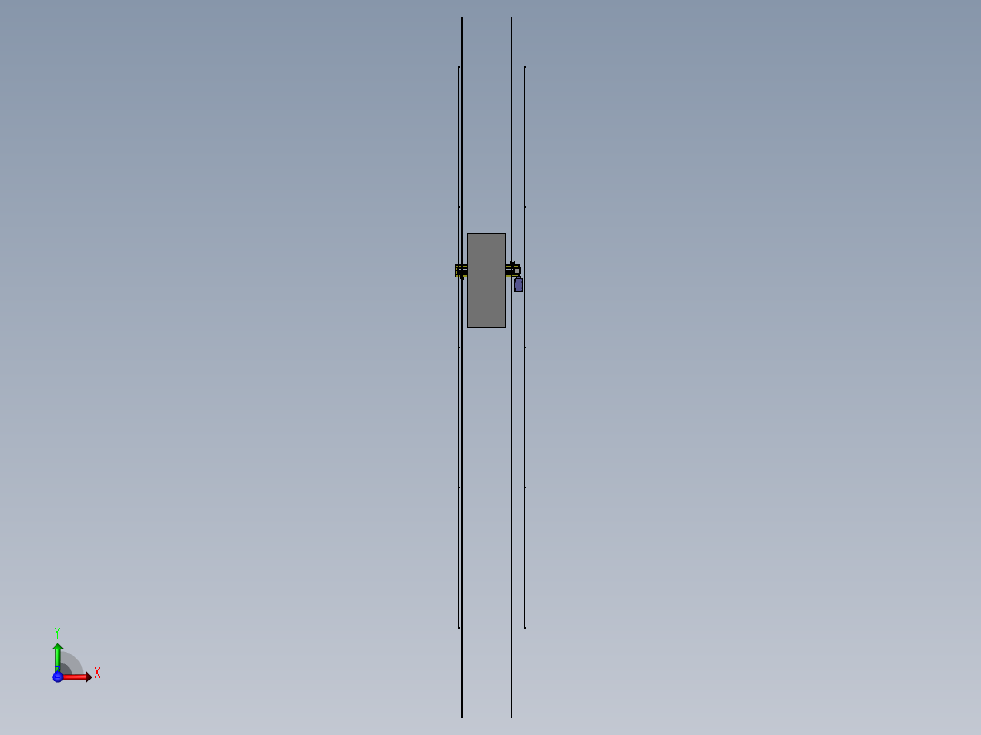 桁架机器人自动喷涂机前视图