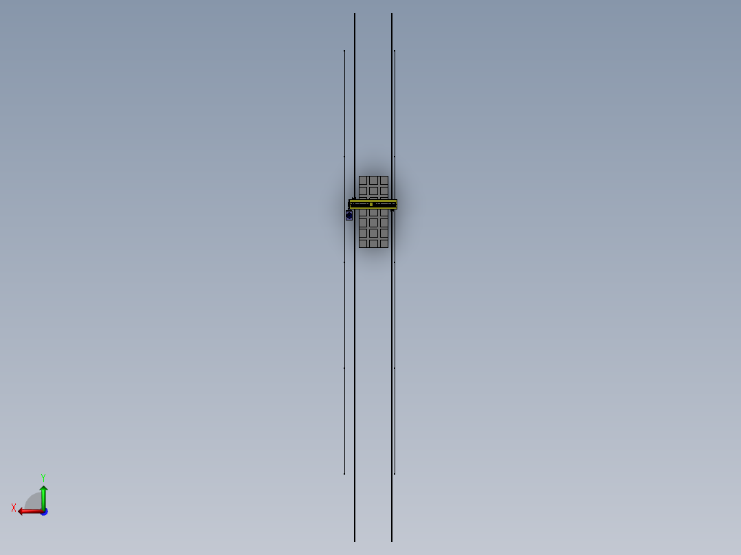 桁架机器人自动喷涂机后视图