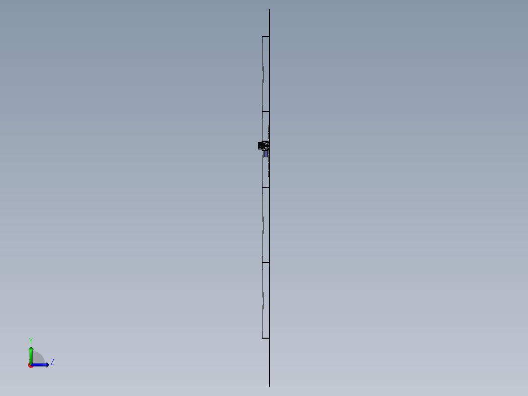 桁架机器人自动喷涂机左视图