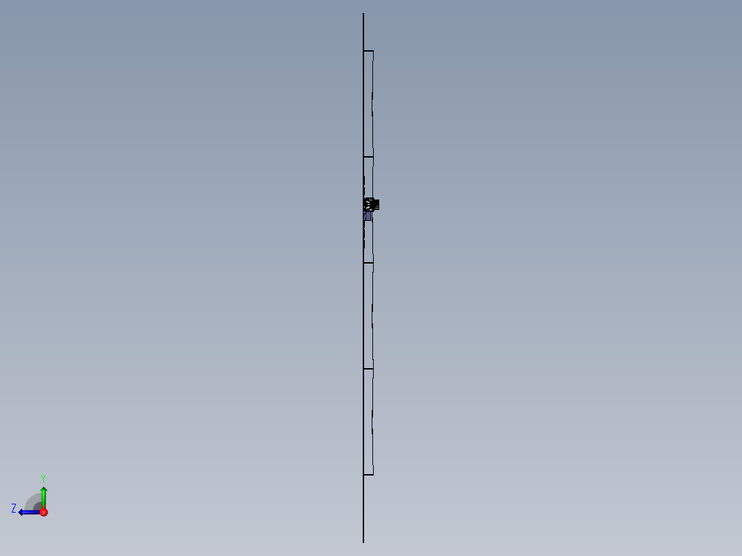 桁架机器人自动喷涂机右视图