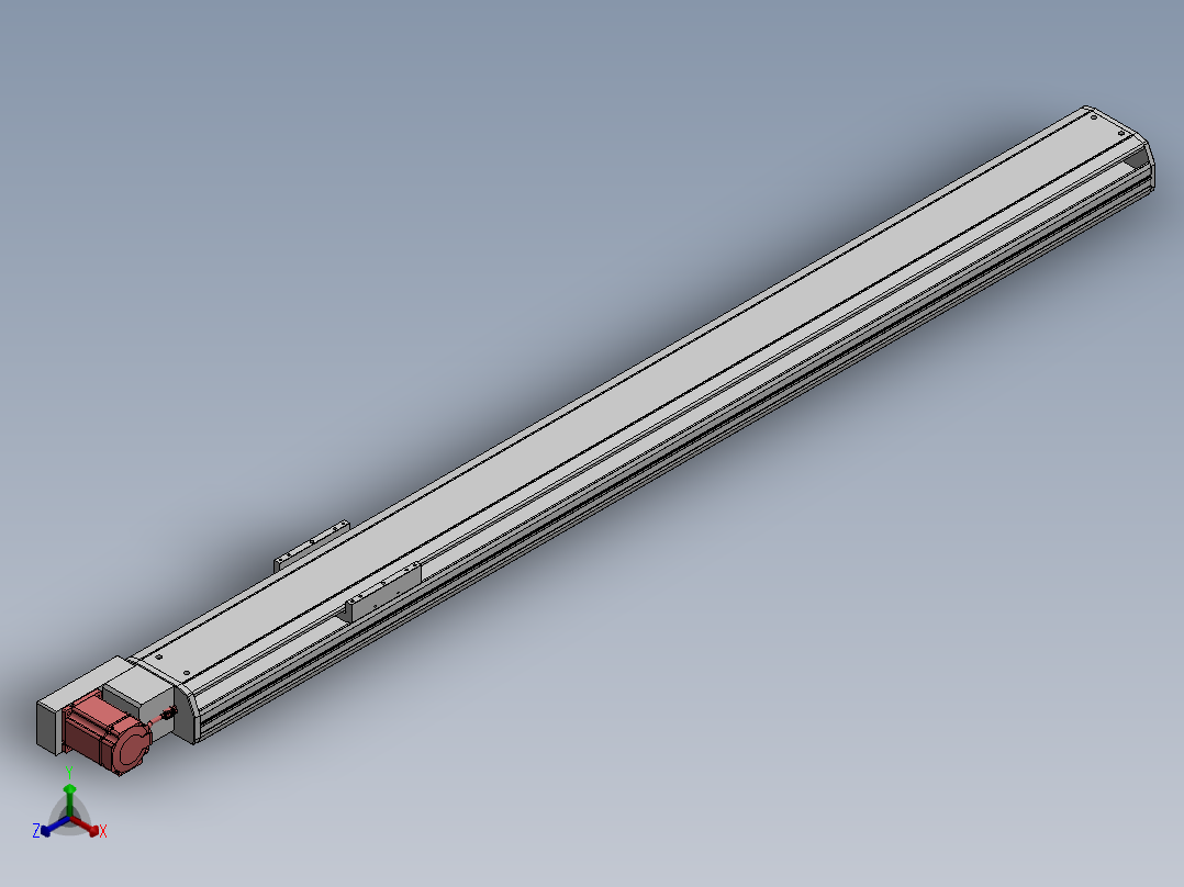 精密模组MT170-L125-1800-L-M75-C4正等轴测图