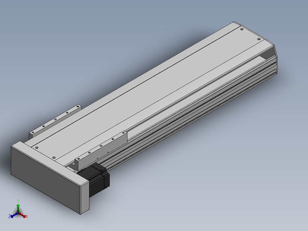精密模组MY220-T10-650L-BL-P75B-C4-C正等轴测图
