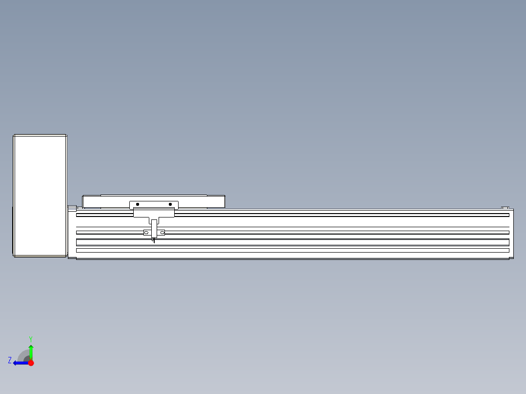 同步带全封闭直线模组TPA-HCB-120D-90-L300-RU-C-P40-N3右视图
