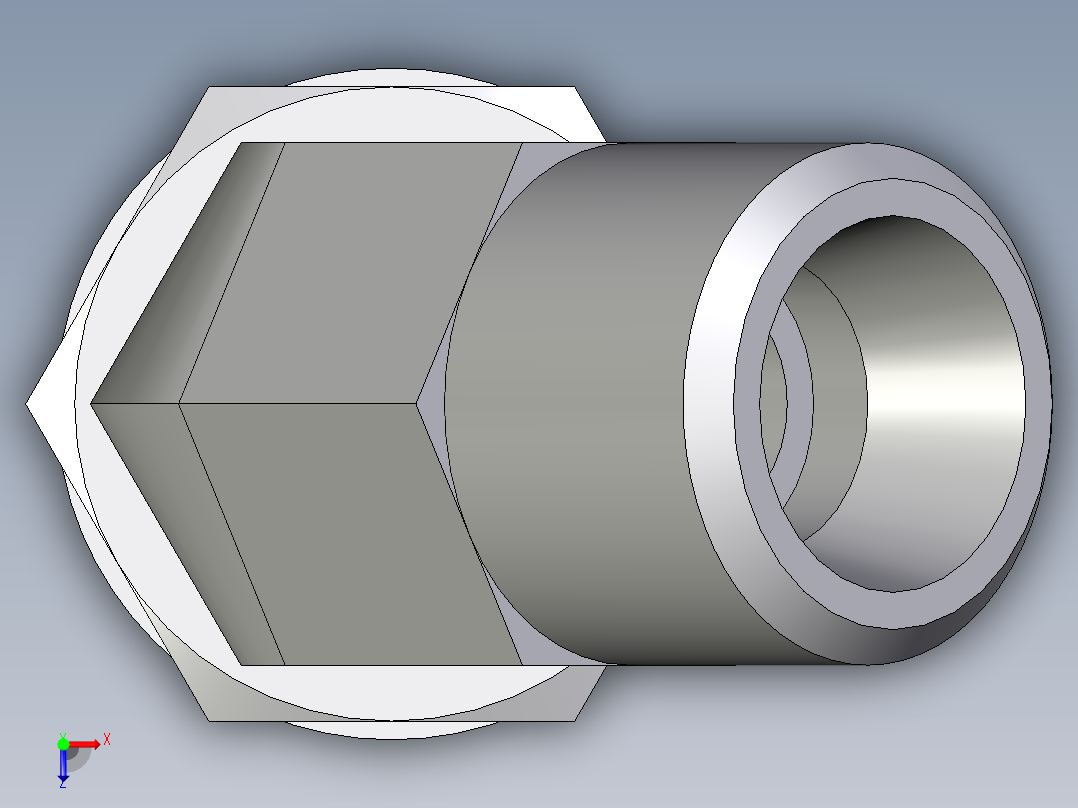 卡套式工业通用硬管接头EO_Adjustable_locknut_45_deg_elbow_VEE08LMOROMDCF俯视图