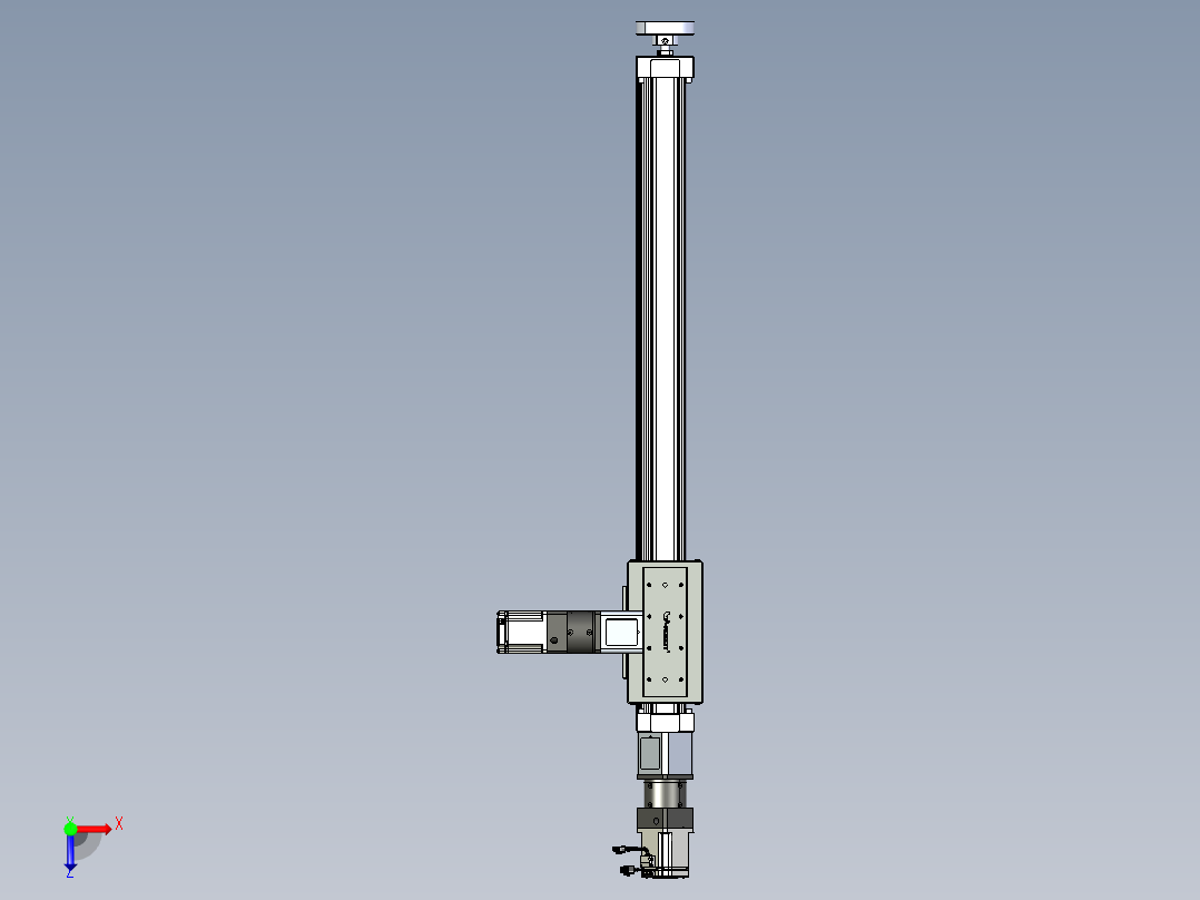 威洛博直线电机模组EB8ZR-L200-S900-RZP75B5K-ZP755K-MS3俯视图